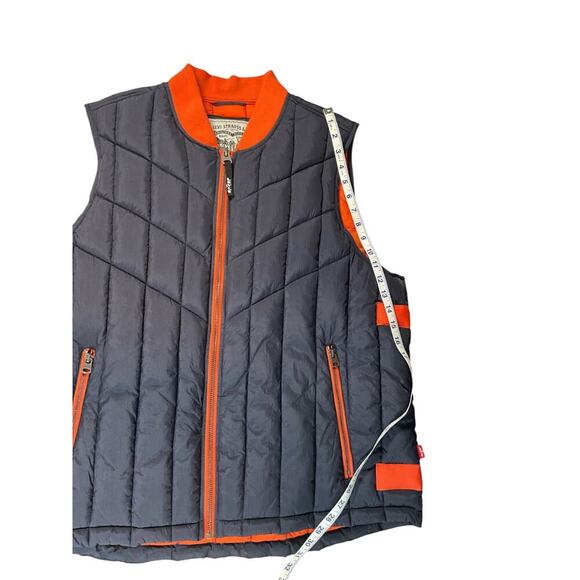 Levis Men's Quilted Utility Puffer Vest With Contrast Detailing 100% Nylon XL - Picture 13 of 14